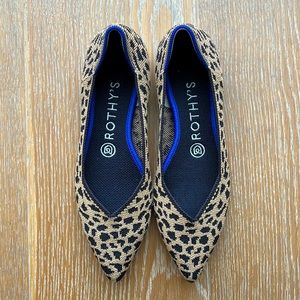 Rothy’s The Point Flat - Leopard - Sz 7 - Excellent condition!